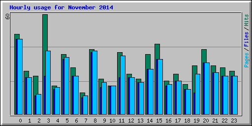 Hourly usage for November 2014