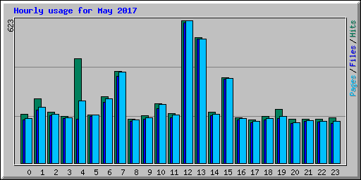 Hourly usage for May 2017