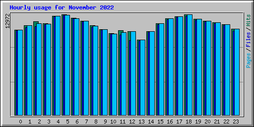 Hourly usage for November 2022
