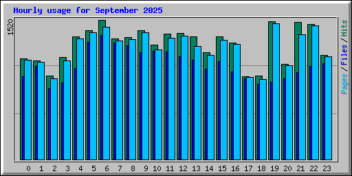 Hourly usage for September 2025